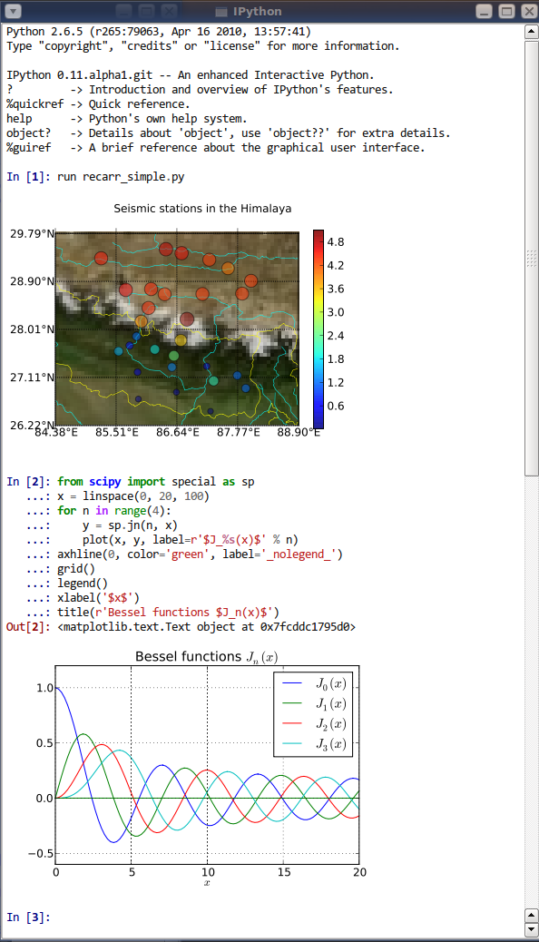 Qt console with embedded plots